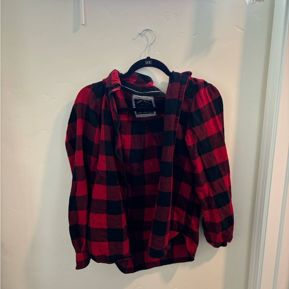 Flannel in red plaid